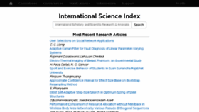 What Internationalscienceindex.org website looked like in 2016 (8 years ago)