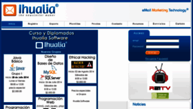 What Ihualia.com website looked like in 2016 (8 years ago)