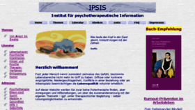 What Ipsis.de website looked like in 2016 (8 years ago)