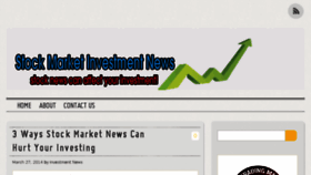 What Investmentnewskenya.com website looked like in 2016 (8 years ago)
