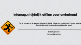 What Infomag.nl website looked like in 2016 (8 years ago)