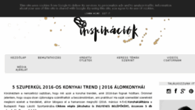 What Inspiraciok.hu website looked like in 2016 (8 years ago)