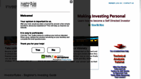 What Investorrules.com website looked like in 2016 (8 years ago)