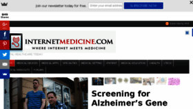 What Internetmedicine.com website looked like in 2016 (8 years ago)