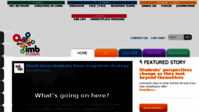 What Imbstudents.org website looked like in 2016 (8 years ago)