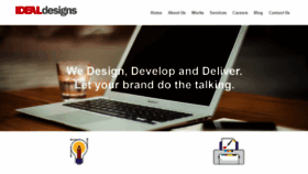 What Idealdesigns.in website looked like in 2016 (8 years ago)