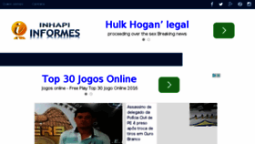 What Inhapiinformes.com.br website looked like in 2016 (8 years ago)