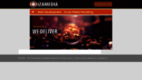 What Izamedia.com website looked like in 2016 (8 years ago)