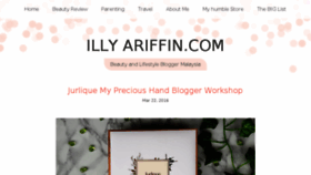 What Illyariffin.com website looked like in 2016 (8 years ago)