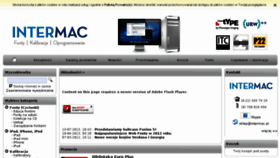 What Intermac.pl website looked like in 2016 (8 years ago)