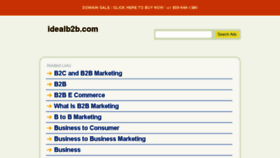 What Idealb2b.com website looked like in 2016 (8 years ago)