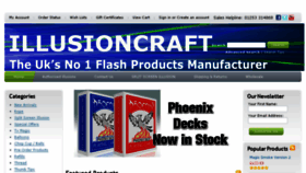 What Illusioncraft.co.uk website looked like in 2016 (8 years ago)