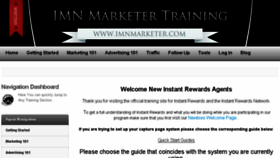What Imnmarketer.com website looked like in 2016 (8 years ago)