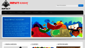 What Impactacademy.co.in website looked like in 2016 (9 years ago)