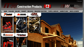 What Itwconstruction.ca website looked like in 2016 (8 years ago)