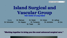 What Islandsurgicalandvascular.com website looked like in 2016 (8 years ago)