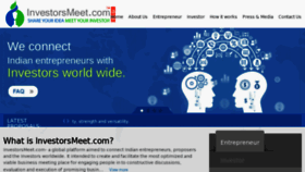 What Investorsmeet.com website looked like in 2016 (8 years ago)