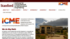 What Icme.stanford.edu website looked like in 2016 (8 years ago)