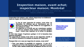What Inspectionmaisons.ca website looked like in 2016 (8 years ago)