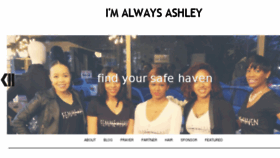 What Imalwaysashley.com website looked like in 2016 (8 years ago)
