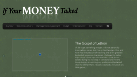 What Ifyourmoneytalked.com website looked like in 2016 (8 years ago)