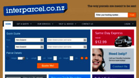 What Interparcel.co.nz website looked like in 2016 (8 years ago)