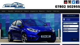 What Ivanhamillcars.co.uk website looked like in 2016 (8 years ago)