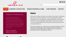 What Inforing.nl website looked like in 2016 (8 years ago)