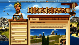 What Ikariam.de website looked like in 2016 (8 years ago)