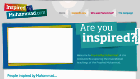 What Inspiredbymuhammad.com website looked like in 2016 (8 years ago)