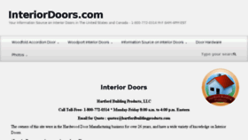 What Interiordoors.com website looked like in 2016 (8 years ago)