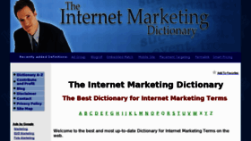 What Internetmarketing-dictionary.com website looked like in 2016 (8 years ago)