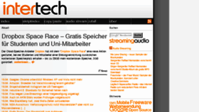 What Intertech.at website looked like in 2016 (8 years ago)