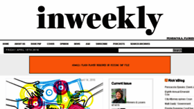 What Inweekly.net website looked like in 2016 (8 years ago)