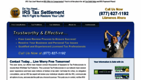 What Irs-tax-settlement-hq.com website looked like in 2016 (8 years ago)