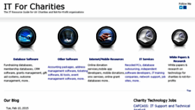 What Itforcharities.co.uk website looked like in 2016 (8 years ago)
