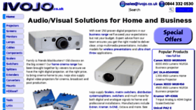 What Ivojo.co.uk website looked like in 2016 (8 years ago)