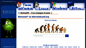 What Informatizzati.org website looked like in 2016 (8 years ago)