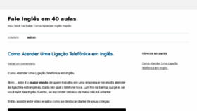 What Inglesfluenteem40aulas.com.br website looked like in 2016 (8 years ago)