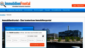What Immobilienfrontal.de website looked like in 2016 (8 years ago)