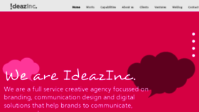 What Ideazinc.com website looked like in 2016 (8 years ago)