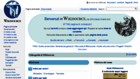 What It.wikisource.org website looked like in 2016 (8 years ago)