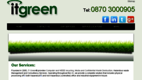 What It-green.co.uk website looked like in 2016 (8 years ago)