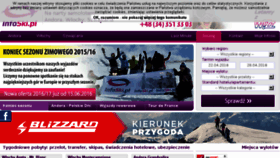 What Infoski.pl website looked like in 2016 (8 years ago)