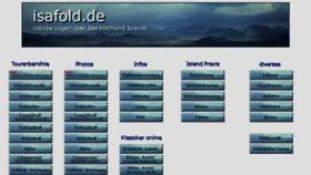 What Isafold.de website looked like in 2016 (8 years ago)