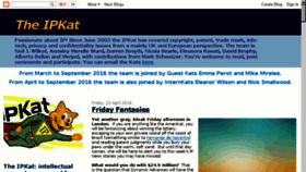 What Ipkat.com website looked like in 2016 (8 years ago)