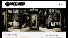 What Irontigertattoo.com website looked like in 2016 (8 years ago)