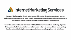 What Internetmarketingservices.com website looked like in 2016 (8 years ago)