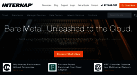 What Internap.com website looked like in 2016 (9 years ago)