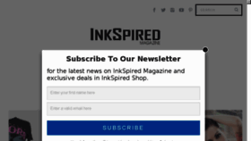What Inkspiredmagazine.com website looked like in 2016 (8 years ago)